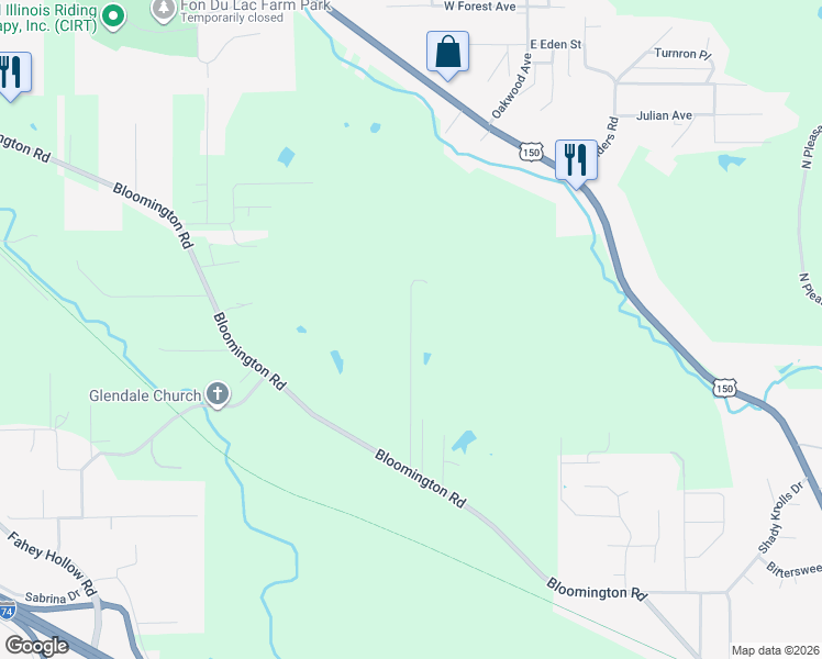 map of restaurants, bars, coffee shops, grocery stores, and more near 301 Tucker Lane in Peoria