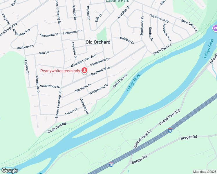 map of restaurants, bars, coffee shops, grocery stores, and more near 318 Wedgewood Drive in Easton