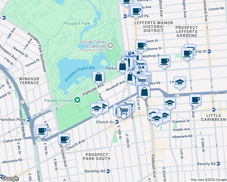 map of restaurants, bars, coffee shops, grocery stores, and more near 37 Saint Pauls Place in Brooklyn
