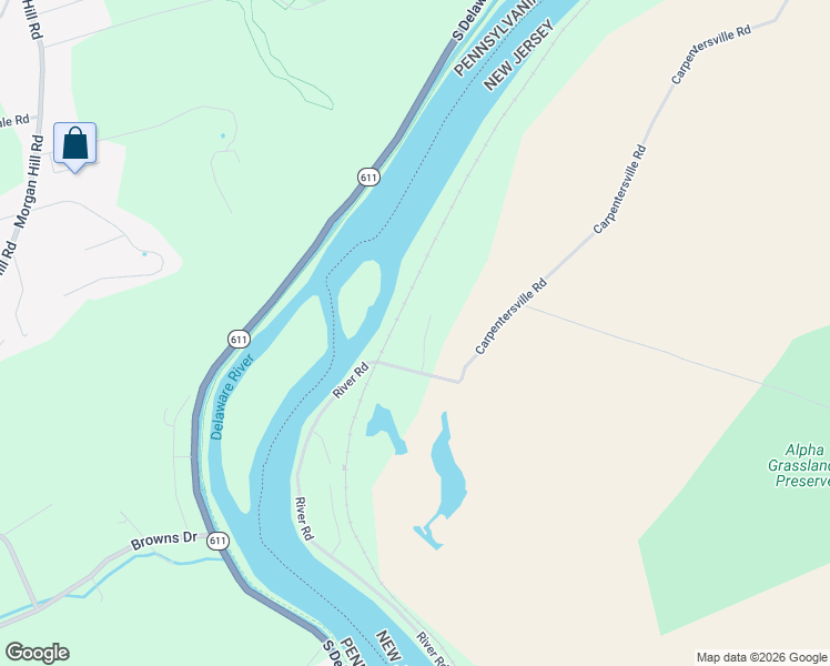 map of restaurants, bars, coffee shops, grocery stores, and more near 664 Carpentersville Road in Phillipsburg