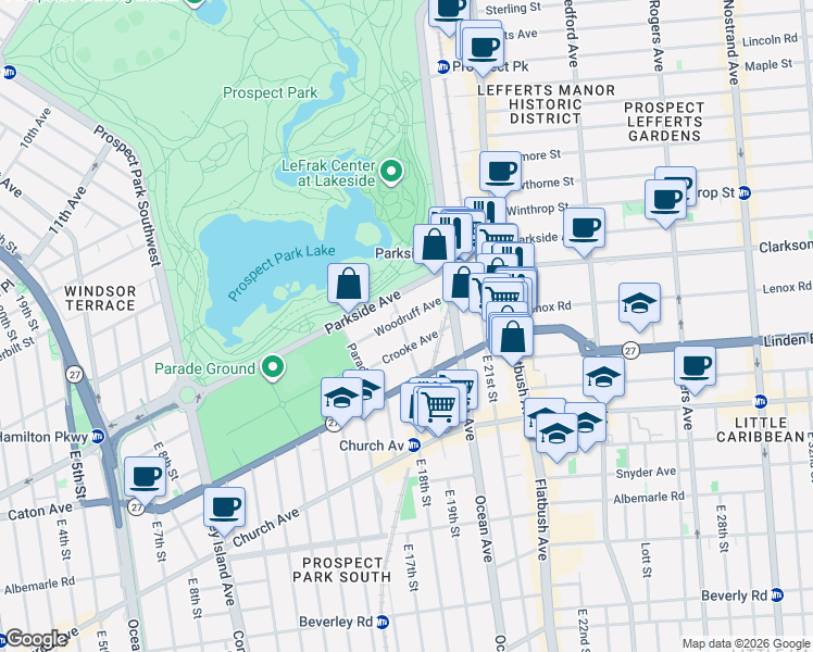 map of restaurants, bars, coffee shops, grocery stores, and more near 37 Saint Pauls Place in Brooklyn