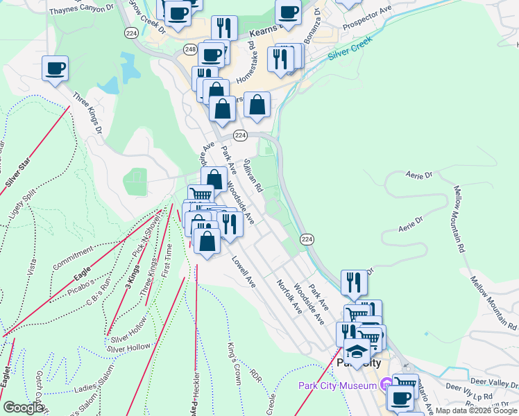 map of restaurants, bars, coffee shops, grocery stores, and more near in 