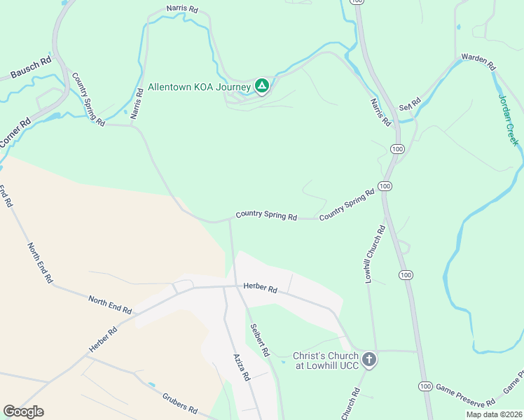 map of restaurants, bars, coffee shops, grocery stores, and more near 6975 Country Spring Road in New Tripoli