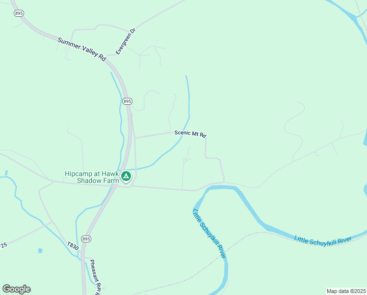 map of restaurants, bars, coffee shops, grocery stores, and more near Osprey Cir in Schuylkill County