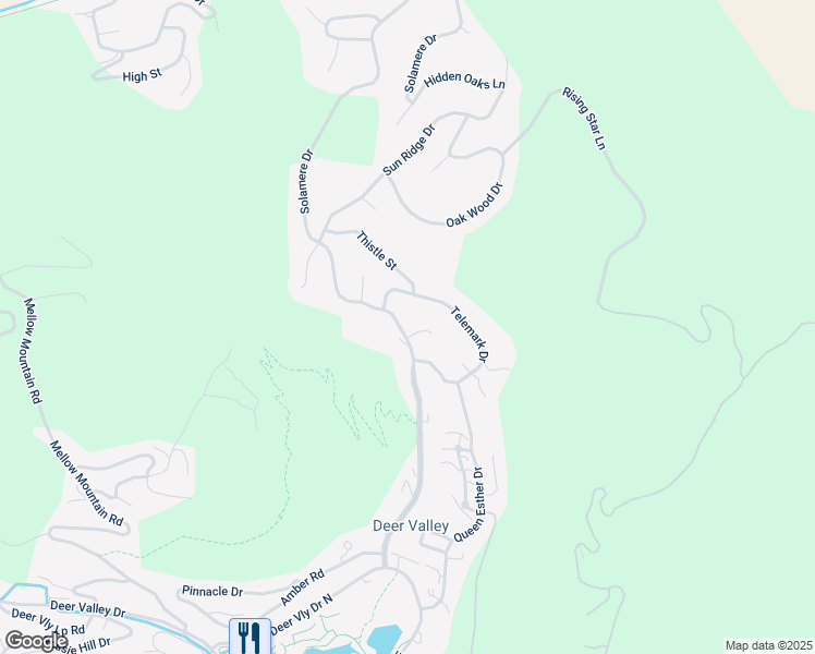 map of restaurants, bars, coffee shops, grocery stores, and more near 2820 Solamere Drive in Park City