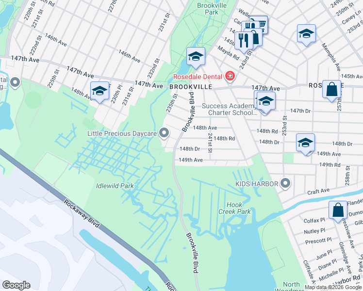 map of restaurants, bars, coffee shops, grocery stores, and more near in Queens