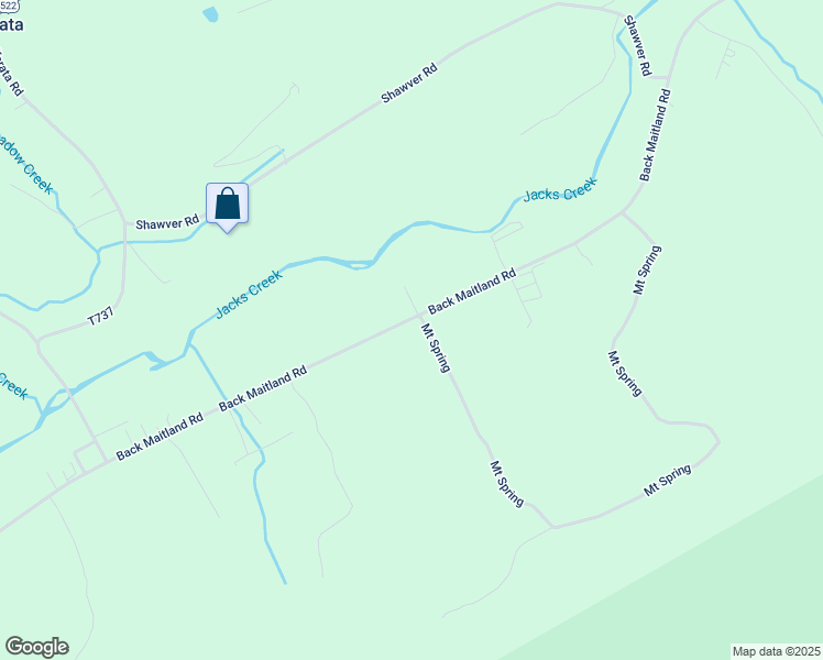 map of restaurants, bars, coffee shops, grocery stores, and more near 4040 Back Maitland Road in McClure