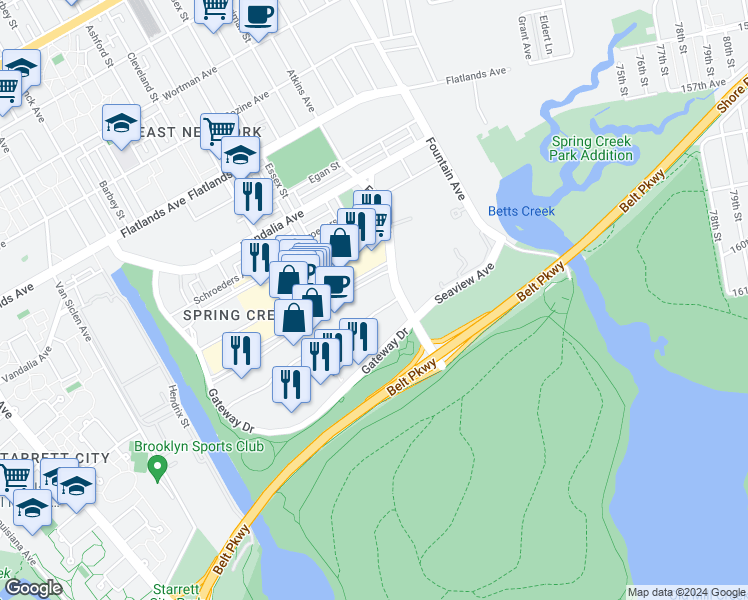 map of restaurants, bars, coffee shops, grocery stores, and more near 4 in Brooklyn
