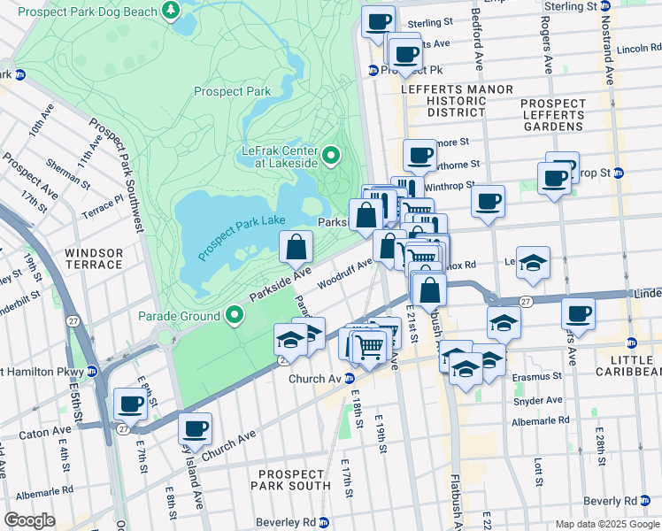 map of restaurants, bars, coffee shops, grocery stores, and more near 10 Saint Pauls Place in Brooklyn