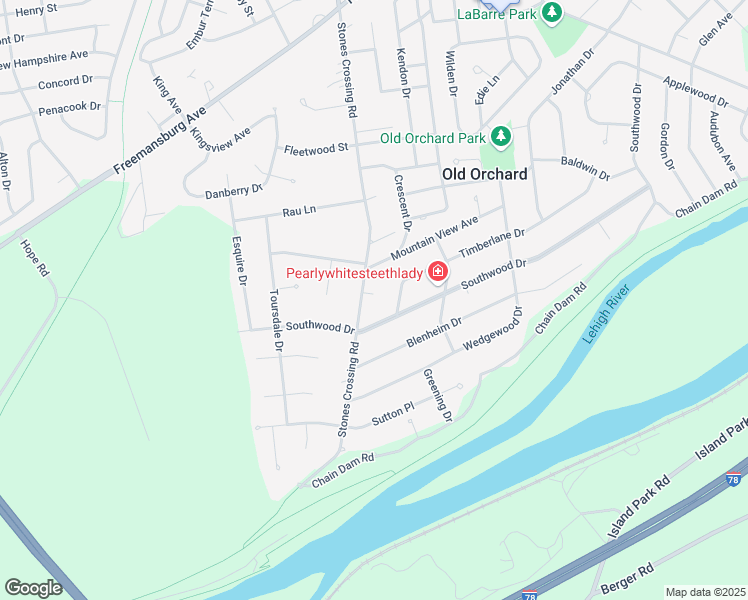 map of restaurants, bars, coffee shops, grocery stores, and more near 1521 Stones Crossing Road in Easton