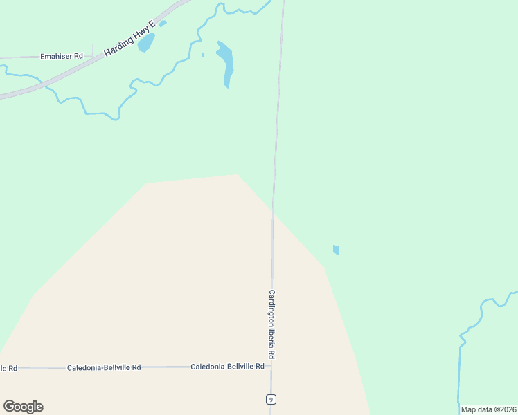 map of restaurants, bars, coffee shops, grocery stores, and more near 3343 Cardington Iberia Road in Galion
