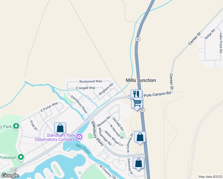 map of restaurants, bars, coffee shops, grocery stores, and more near 361 East Vancott Way in Tooele