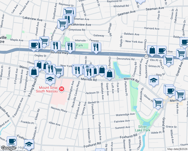 map of restaurants, bars, coffee shops, grocery stores, and more near 2317 Alexander Place in Oceanside