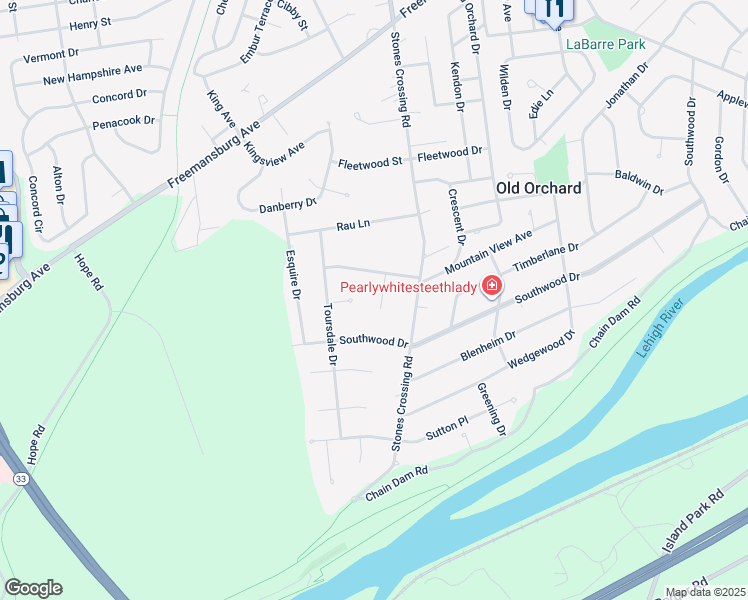 map of restaurants, bars, coffee shops, grocery stores, and more near 9 Hilltop Circle in Easton