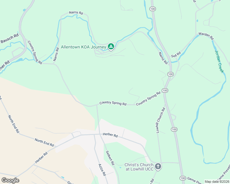 map of restaurants, bars, coffee shops, grocery stores, and more near 6975 Country Spring Road in New Tripoli