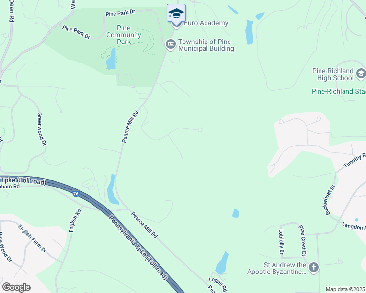 map of restaurants, bars, coffee shops, grocery stores, and more near 115 Birch Drive in Wexford