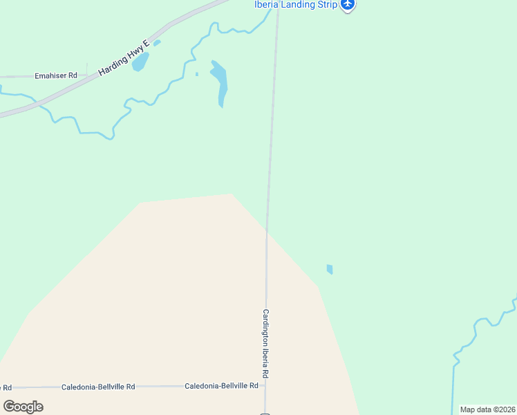 map of restaurants, bars, coffee shops, grocery stores, and more near 3343 Cardington Iberia Road in Galion