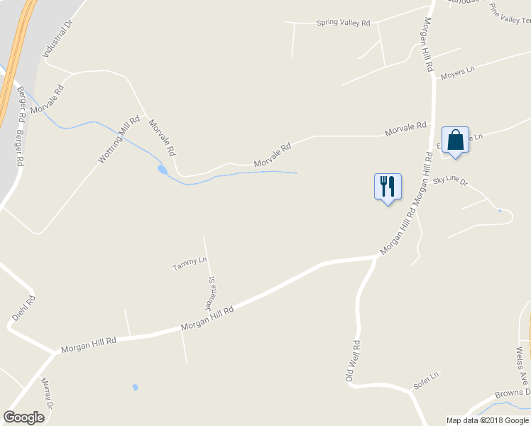 map of restaurants, bars, coffee shops, grocery stores, and more near 620 Morvale Road in Easton