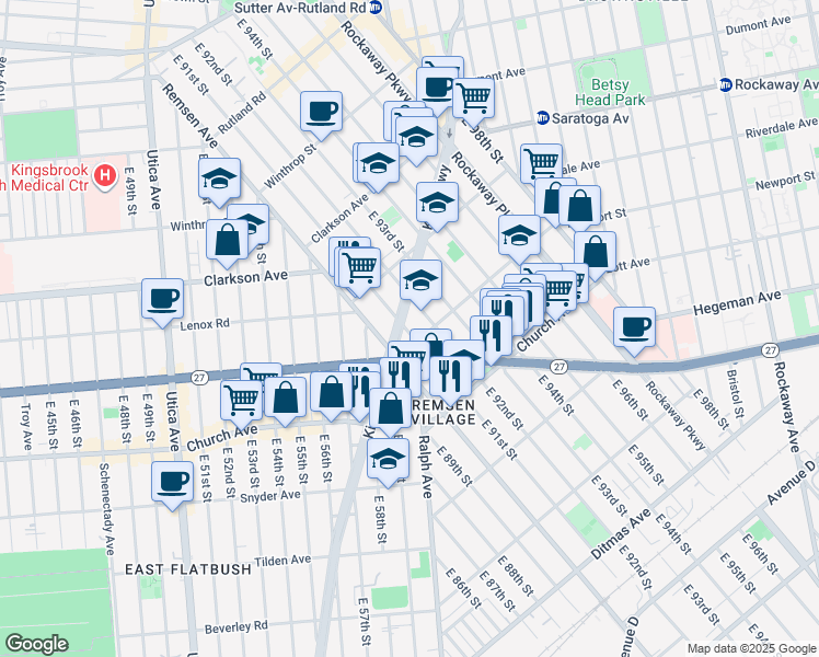 map of restaurants, bars, coffee shops, grocery stores, and more near in Brooklyn