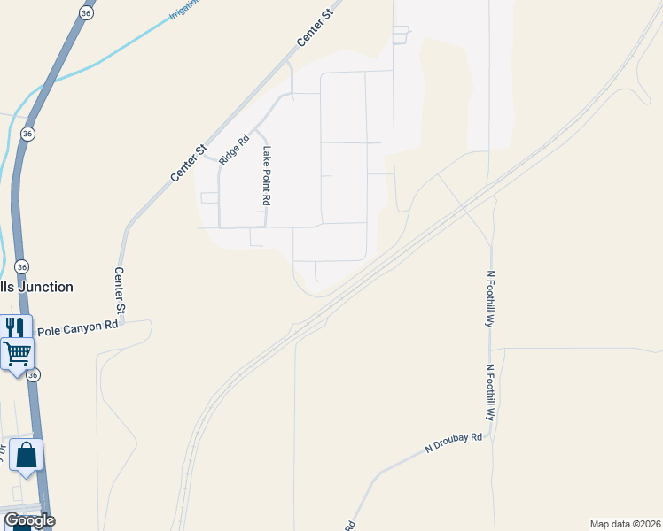 map of restaurants, bars, coffee shops, grocery stores, and more near 1266 Blue Moon Drive in Lake Point