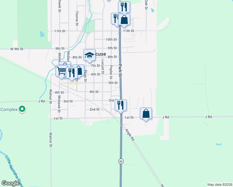 map of restaurants, bars, coffee shops, grocery stores, and more near 842 3rd Avenue in Syracuse