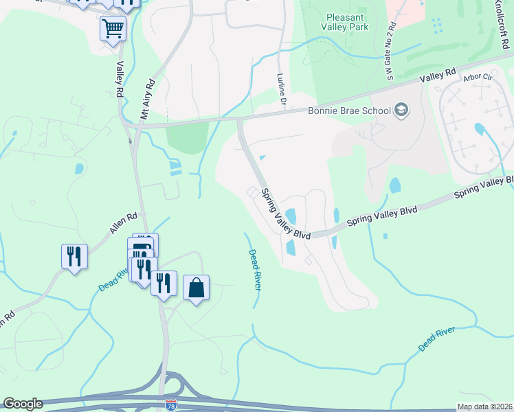 map of restaurants, bars, coffee shops, grocery stores, and more near 162 Irving Place in Bernards