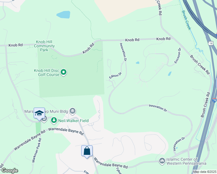 map of restaurants, bars, coffee shops, grocery stores, and more near 708 Carver Drive in Wexford