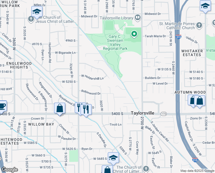 map of restaurants, bars, coffee shops, grocery stores, and more near 4043 West Continental Drive in Salt Lake City