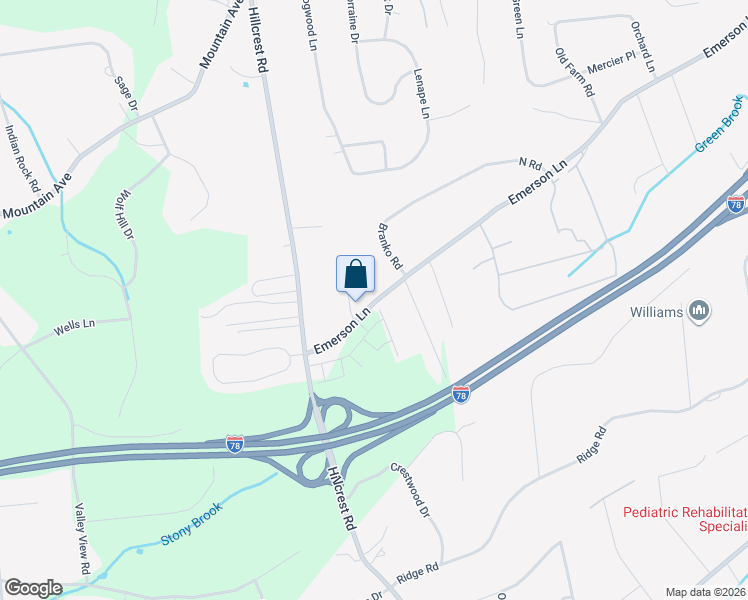 map of restaurants, bars, coffee shops, grocery stores, and more near 459 Emerson Lane in Berkeley Heights