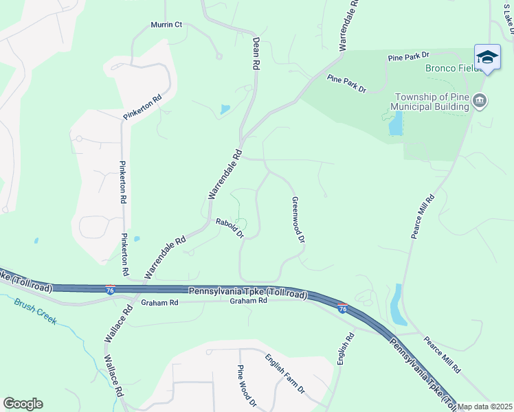 map of restaurants, bars, coffee shops, grocery stores, and more near 122 Rabold Drive in Wexford