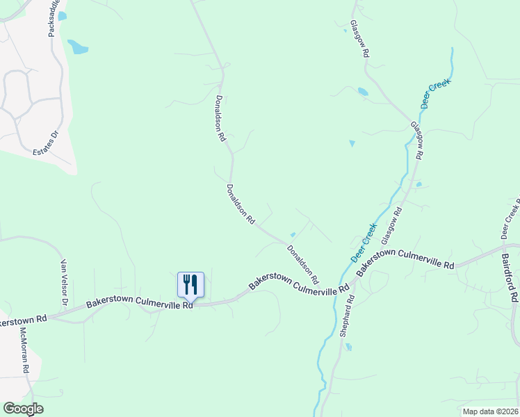 map of restaurants, bars, coffee shops, grocery stores, and more near 122 Donaldson Road in Gibsonia