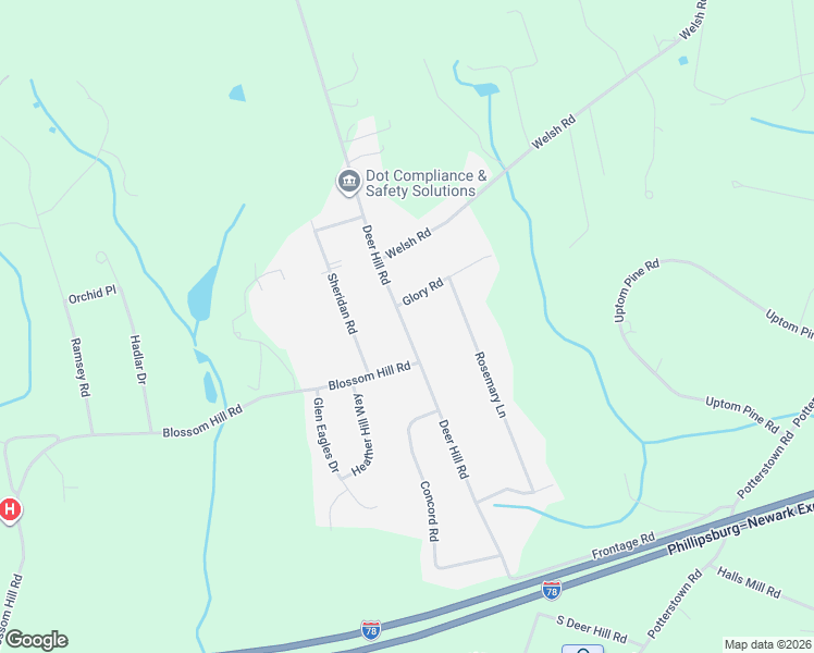 map of restaurants, bars, coffee shops, grocery stores, and more near 51 Deer Hill Road in Lebanon