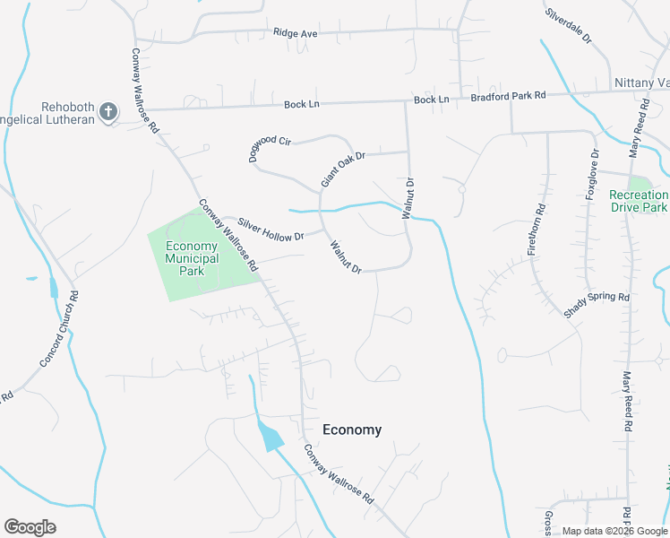 map of restaurants, bars, coffee shops, grocery stores, and more near 159 Walnut Drive in Baden