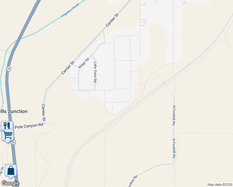 map of restaurants, bars, coffee shops, grocery stores, and more near 1306 Highline Road in Tooele