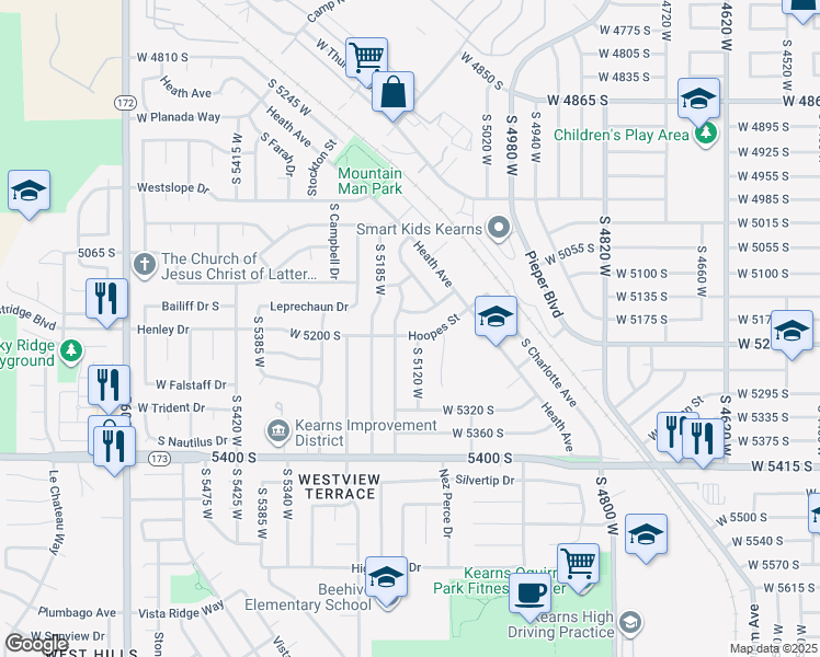 5136 Hoopes Street, Kearns UT Walk Score