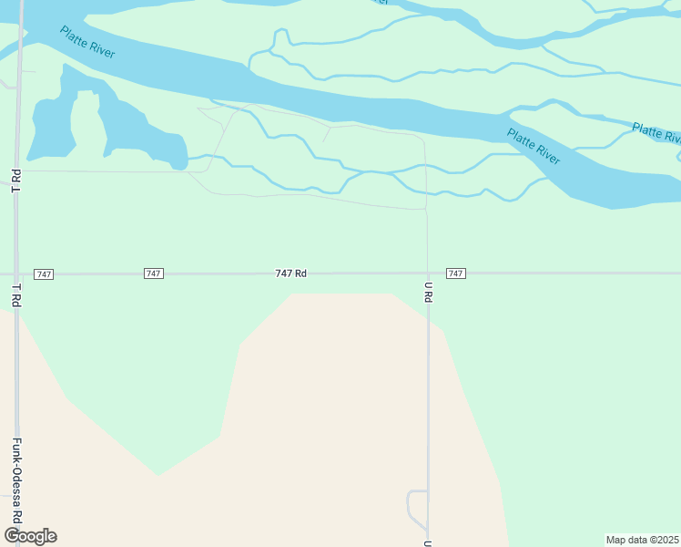 map of restaurants, bars, coffee shops, grocery stores, and more near 747 Road in Kearney