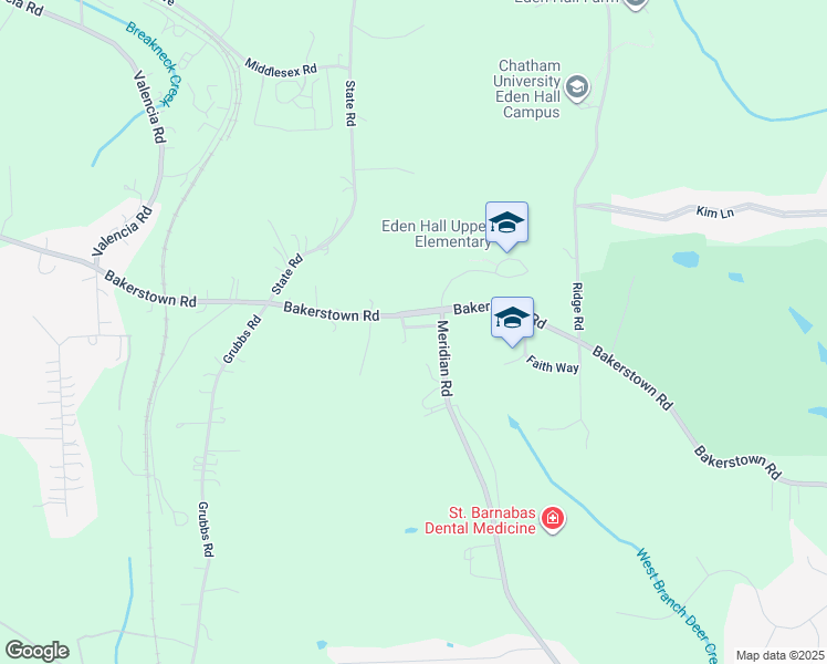 map of restaurants, bars, coffee shops, grocery stores, and more near 3907 Bakerstown Road in Gibsonia