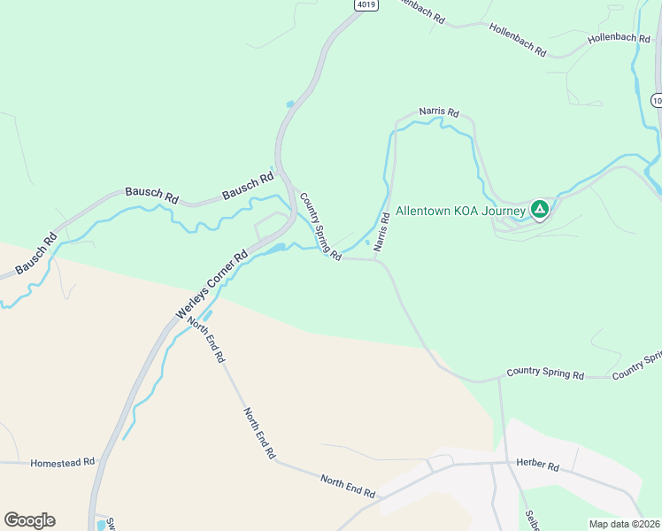 map of restaurants, bars, coffee shops, grocery stores, and more near 7112 Country Spring Road in New Tripoli