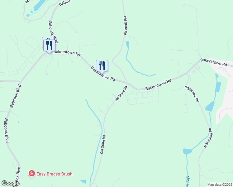 map of restaurants, bars, coffee shops, grocery stores, and more near 1794 Old State Road in Gibsonia