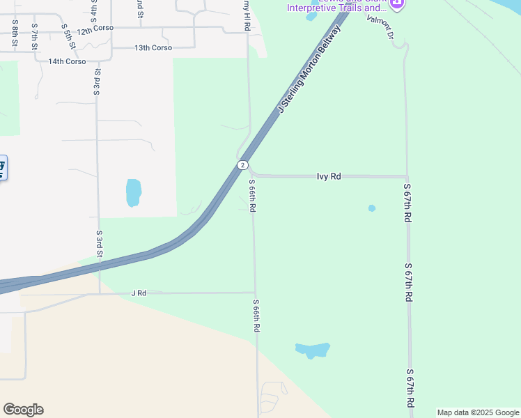 map of restaurants, bars, coffee shops, grocery stores, and more near 135-299 South 66th Road in Nebraska City