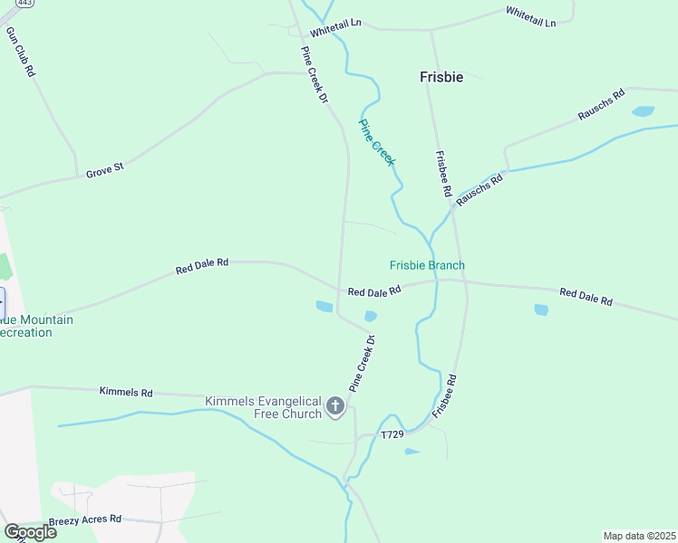 map of restaurants, bars, coffee shops, grocery stores, and more near Pine Creek Drive in Schuylkill County