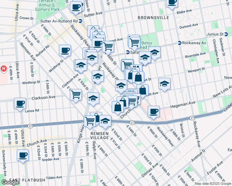 map of restaurants, bars, coffee shops, grocery stores, and more near in Brooklyn
