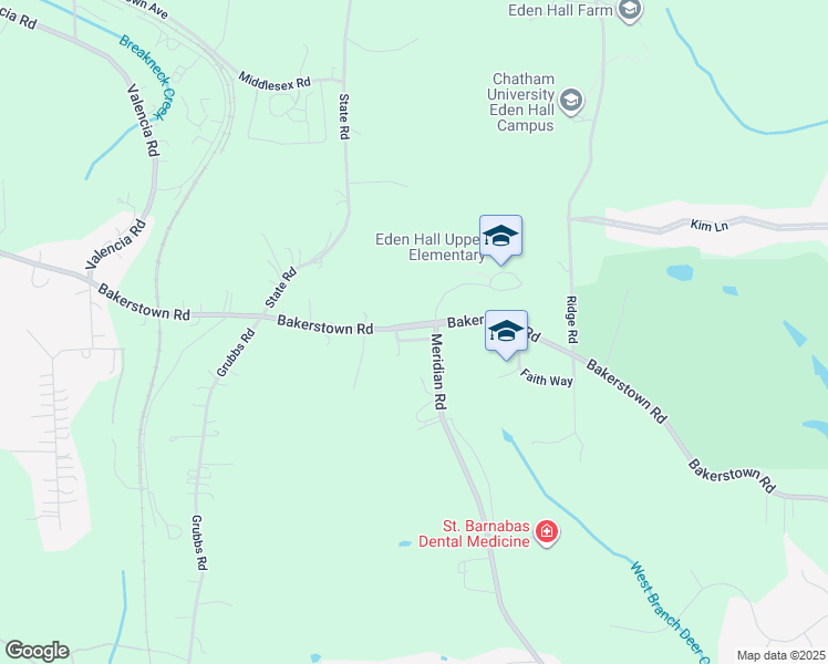 map of restaurants, bars, coffee shops, grocery stores, and more near 3907 Bakerstown Road in Gibsonia
