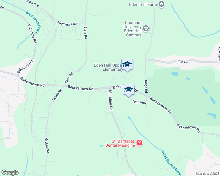 map of restaurants, bars, coffee shops, grocery stores, and more near 4355 Bakerstown Road in Gibsonia