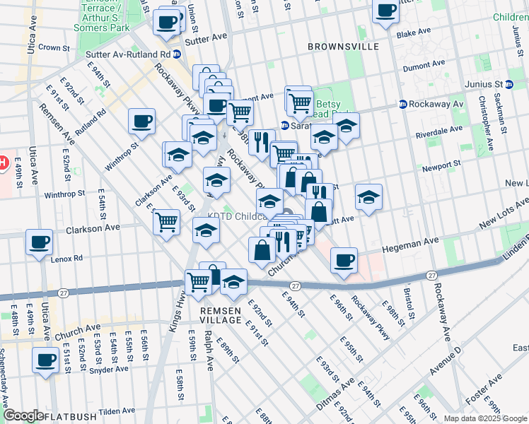 map of restaurants, bars, coffee shops, grocery stores, and more near in Brooklyn