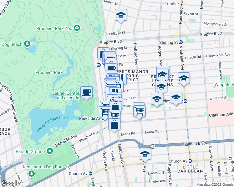 map of restaurants, bars, coffee shops, grocery stores, and more near 37 Hawthorne Street in Brooklyn