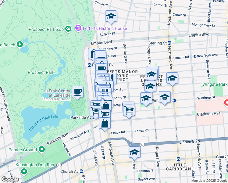map of restaurants, bars, coffee shops, grocery stores, and more near 102 Fenimore Street in Brooklyn