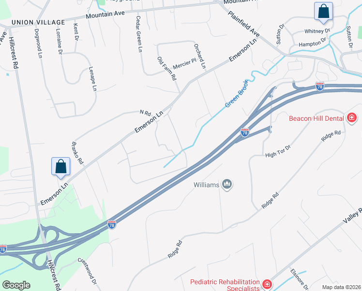 map of restaurants, bars, coffee shops, grocery stores, and more near 68 Apple Tree Row in Berkeley Heights
