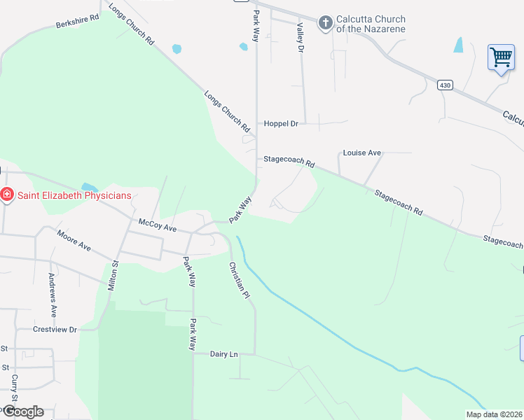 map of restaurants, bars, coffee shops, grocery stores, and more near 16677 Davis Drive in East Liverpool