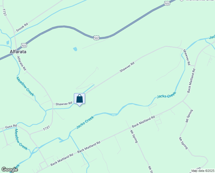 map of restaurants, bars, coffee shops, grocery stores, and more near 100-298 Shawver Road in McClure